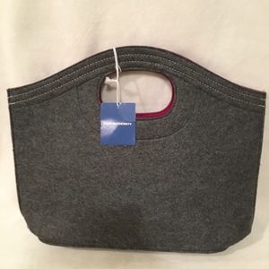 Pink & Grey Felt Tote